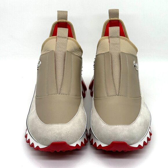 Christian Louboutin SHARKYLOUB SP Spikes Flat Leather Sneakers Shoes Mens main image 8